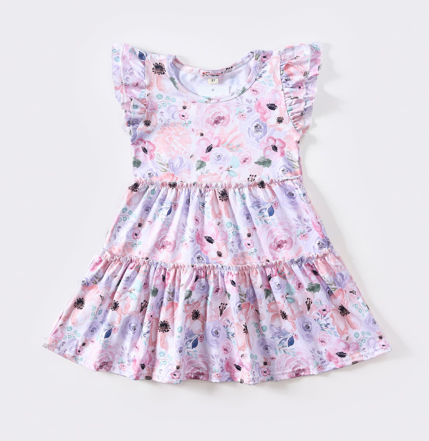 Floral Canvas Girls Dress
