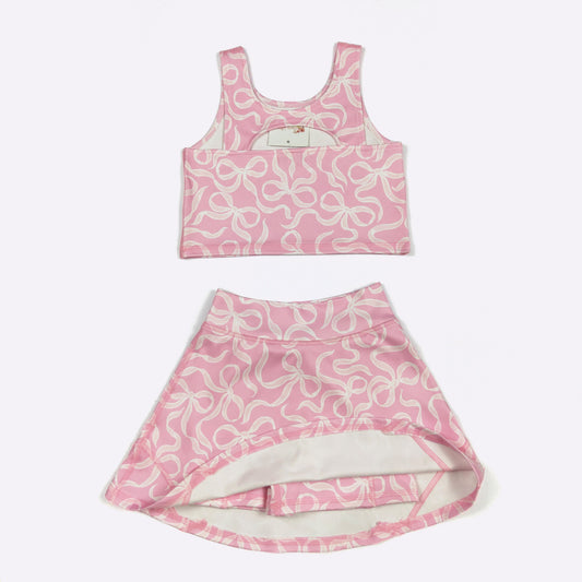 Bow Girls Skort Set