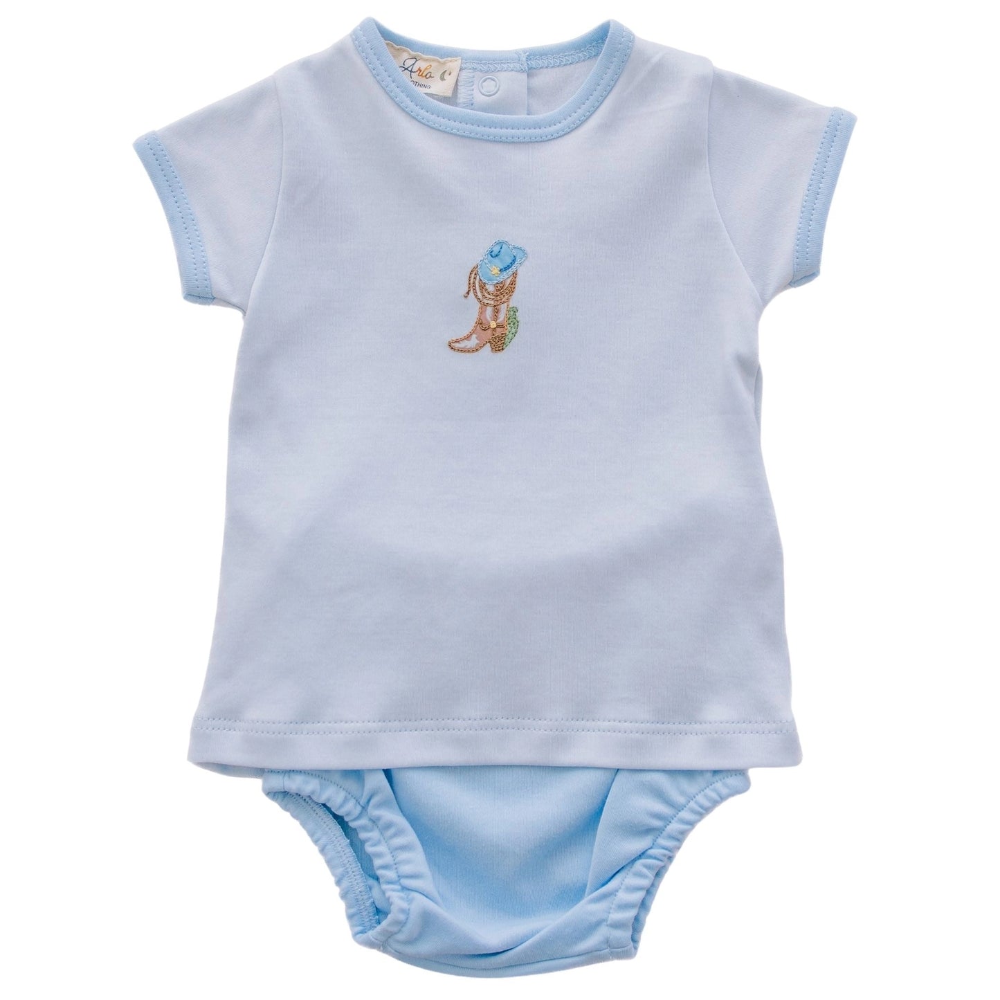 Boots and Blooms Diaper Cover Set
