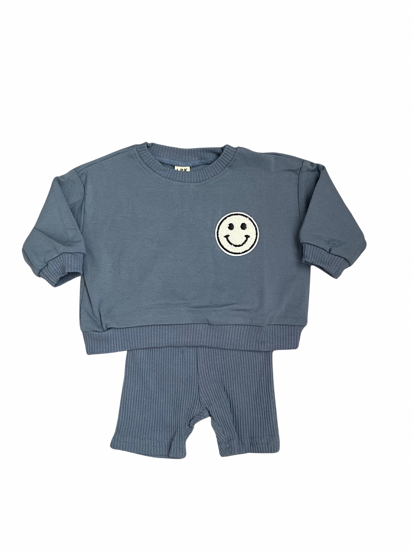 Smiley Face Biker Short Set