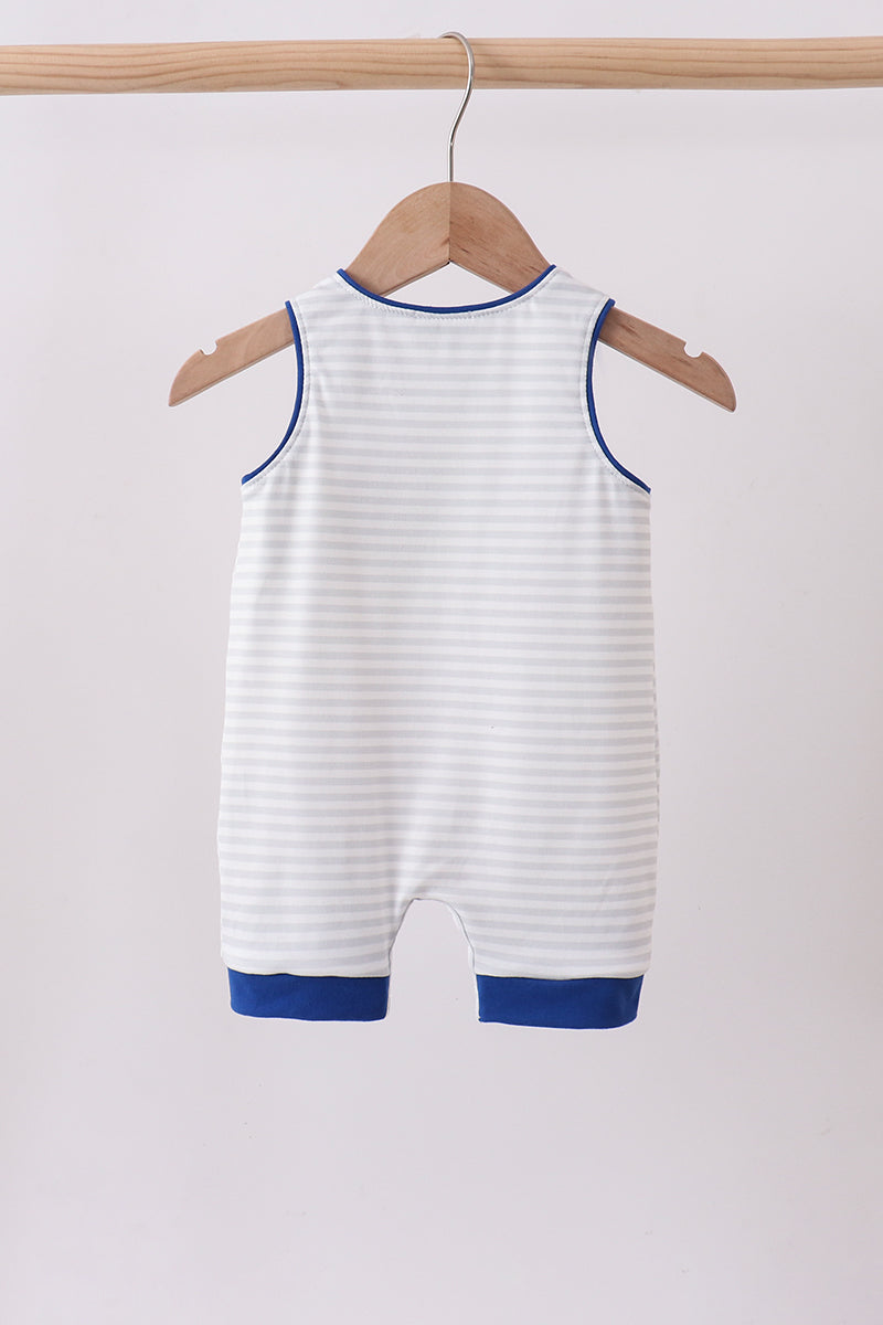 Star Applique Navy Stripe JonJon