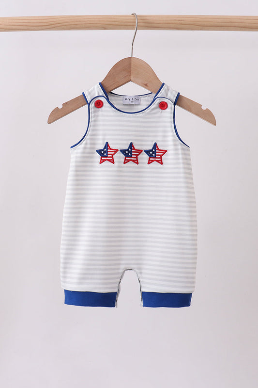 Star Applique Navy Stripe JonJon