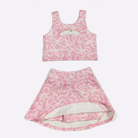 Bow Girls Skort Set