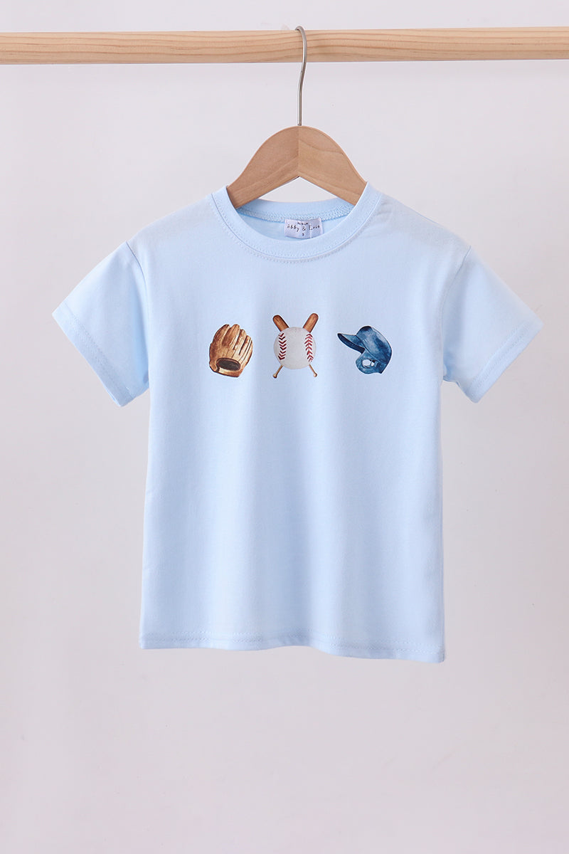 Baseball Graphic Top Blue