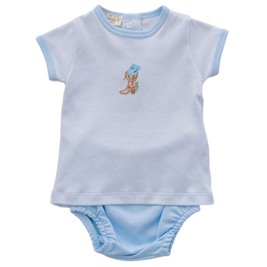 Boots and Blooms Diaper Cover Set