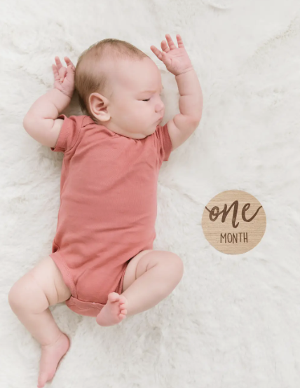 Baby Wooden Milestone Markers, Photo Prop, Neutral