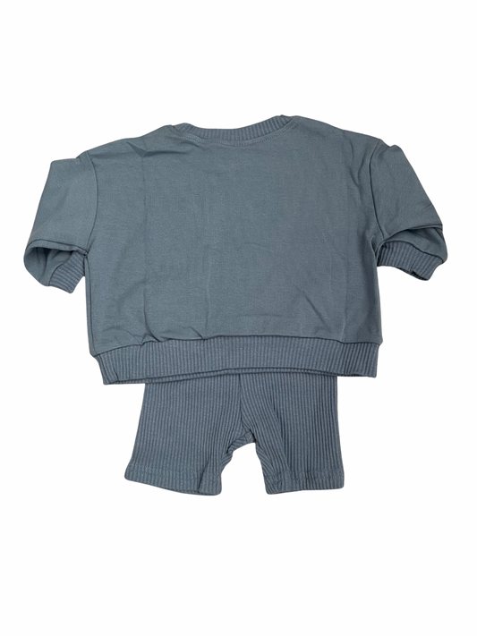 Smiley Face Biker Short Set
